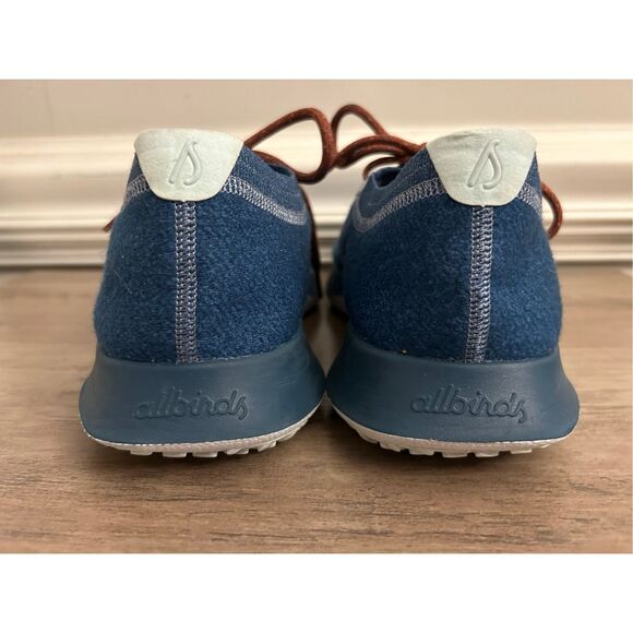 Allbirds Wool Dasher Mizzle Knit Running Shoes Mens 13 Blue Lace Up Sustainable main image 4